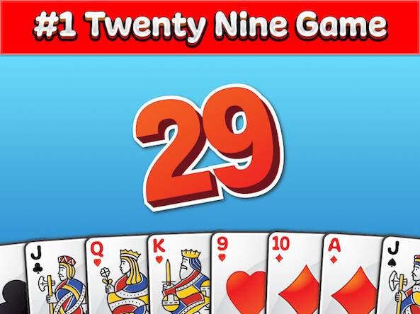 Скачать Card Game 29 - Multiplayer Pro (Взлом открыто все) версия 1.6.2 apk на Андроид
