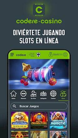 Скачать Codere: Casino en Vivo & Slots (Взлом на монеты) версия 0.5.2 apk на Андроид
