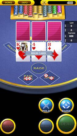Скачать Three Card Poker (Взлом на деньги) версия 0.1.2 apk на Андроид