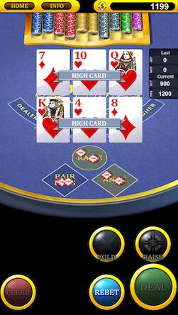 Скачать Three Card Poker (Взлом на деньги) версия 0.1.2 apk на Андроид