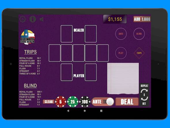 Скачать Texas Ultimate Holdem (Взлом открыто все) версия 0.7.5 apk на Андроид