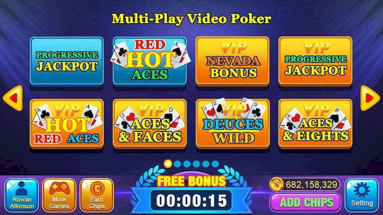 Скачать Video Poker Games - Multi Hand (Взлом на монеты) версия 2.5.4 apk на Андроид
