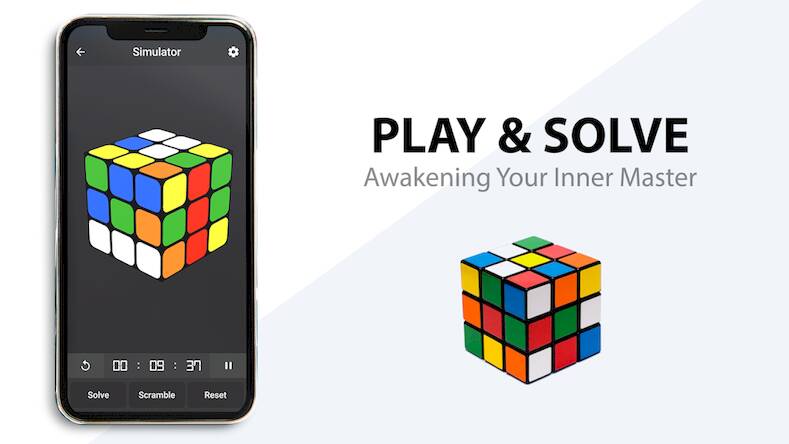 Скачать AZ Rubik's cube solver (Взлом открыто все) версия 0.7.6 apk на Андроид
