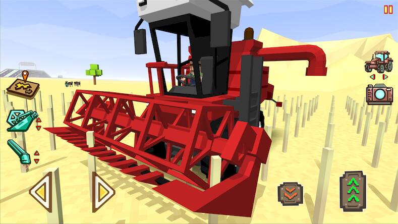 Скачать Blocky Farm Racing & Simulator (Взлом на монеты) версия 0.5.7 apk на Андроид