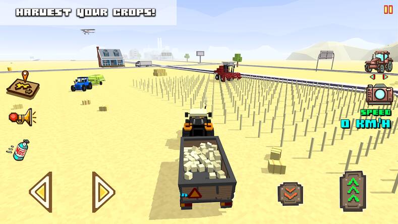 Скачать Blocky Farm Racing & Simulator (Взлом на монеты) версия 0.5.7 apk на Андроид