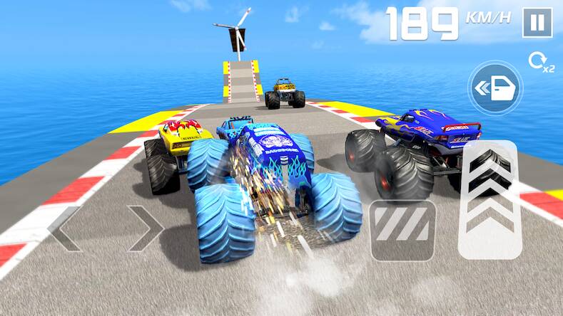 Скачать Car Games: Monster Truck Stunt (Взлом на монеты) версия 1.8.6 apk на Андроид