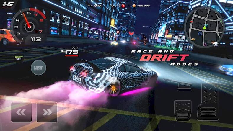 Скачать Heat Gear - Race & Drift World (Взлом открыто все) версия 1.2.3 apk на Андроид