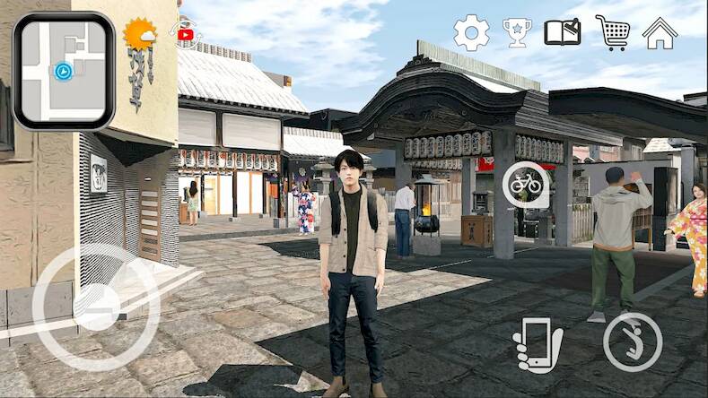 Скачать Доставка еды Sim- Япония Осака (Взлом на деньги) версия 0.5.3 apk на Андроид