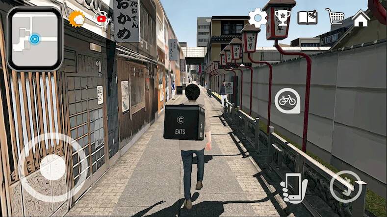 Скачать Доставка еды Sim- Япония Осака (Взлом на деньги) версия 0.5.3 apk на Андроид