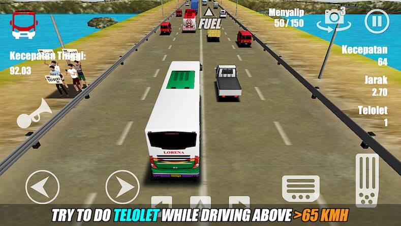 Скачать Telolet Bus Driving 3D (Взлом открыто все) версия 1.3.2 apk на Андроид