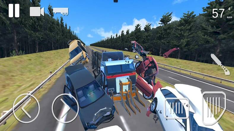 Скачать Truck Crash Simulator Accident (Взлом открыто все) версия 1.6.5 apk на Андроид