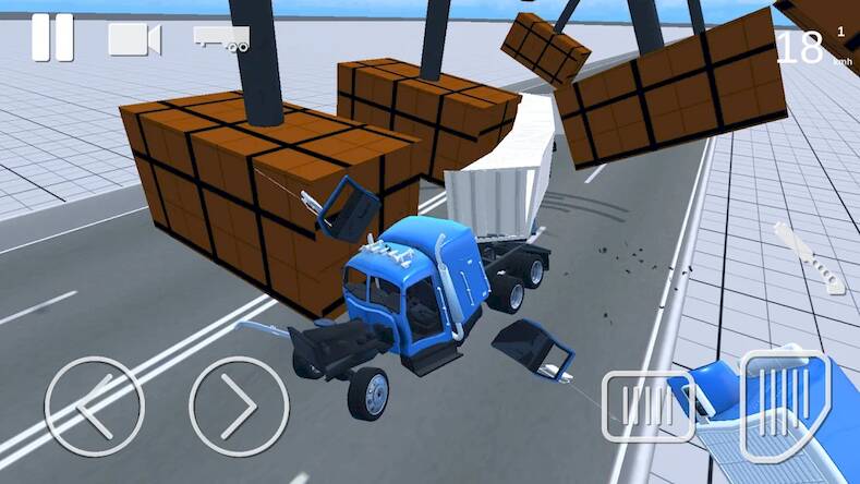 Скачать Truck Crash Simulator Accident (Взлом открыто все) версия 1.6.5 apk на Андроид