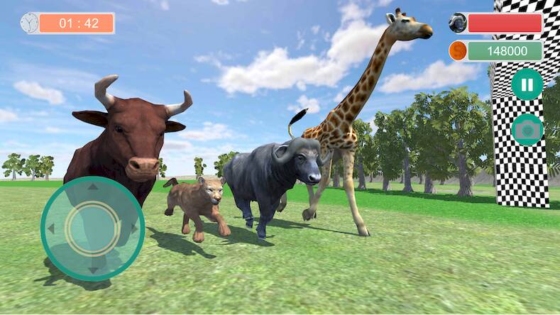 Скачать Angry Buffalo Wild Animal Race (Взлом на деньги) версия 1.9.5 apk на Андроид
