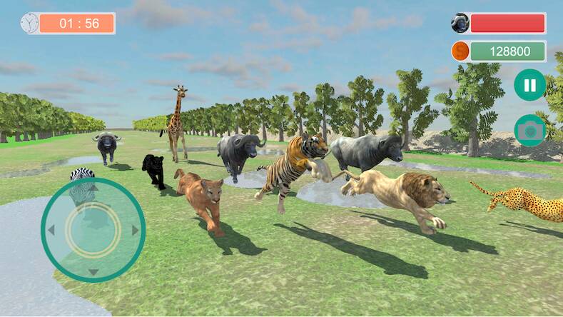 Скачать Angry Buffalo Wild Animal Race (Взлом на деньги) версия 1.9.5 apk на Андроид