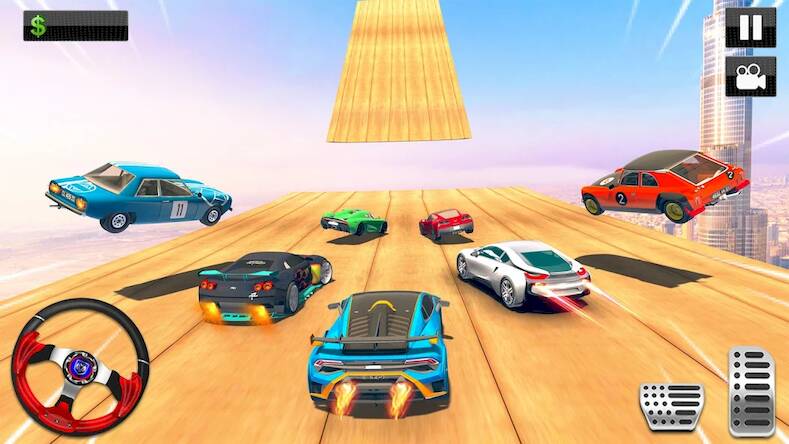 Скачать Mega Ramp Stunt Car Games 3D (Взлом на монеты) версия 1.5.9 apk на Андроид