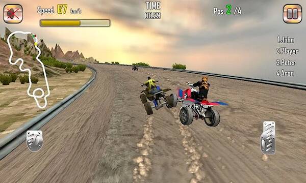 Скачать ATV Quad Bike Racing Game (Взлом на монеты) версия 0.4.9 apk на Андроид