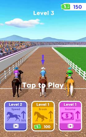 Скачать Конные скачки в 3D (Взлом на монеты) версия 0.4.4 apk на Андроид