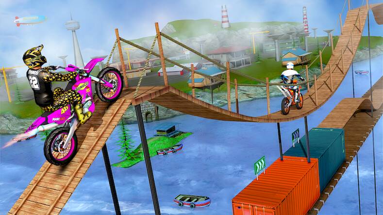 Скачать Bike Stunt Tricks Master 3d (Взлом на монеты) версия 2.1.5 apk на Андроид