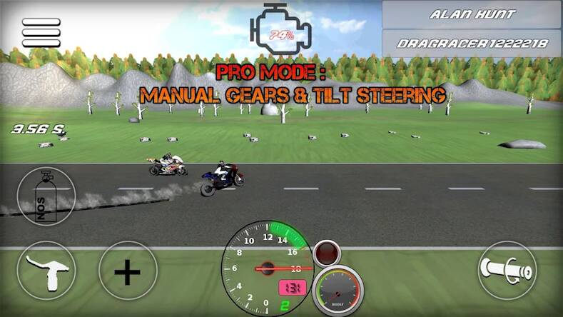 Скачать Drag bikes - Motorbike racing (Взлом на монеты) версия 2.5.9 apk на Андроид