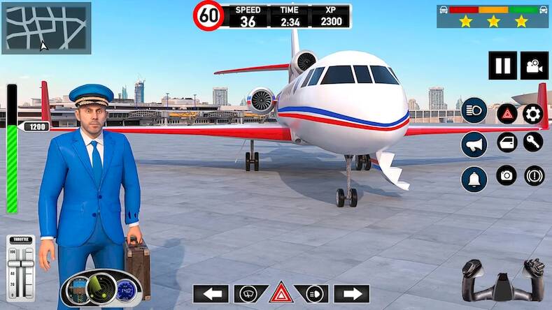 Скачать Plane Pilot Flight Simulator (Взлом на деньги) версия 2.1.6 apk на Андроид