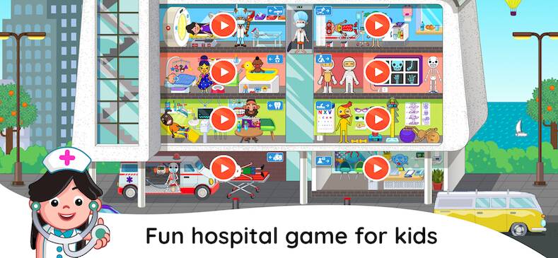 Скачать SKIDOS Hospital Games for Kids (Взлом на деньги) версия 1.8.5 apk на Андроид