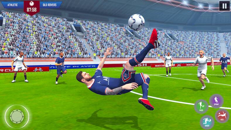Скачать Игра футбольной лиги 3D (Взлом на деньги) версия 2.9.4 apk на Андроид