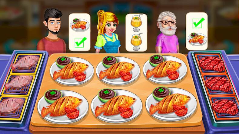 Скачать Cooking Chefs:Restaurant Games (Взлом открыто все) версия 0.9.9 apk на Андроид