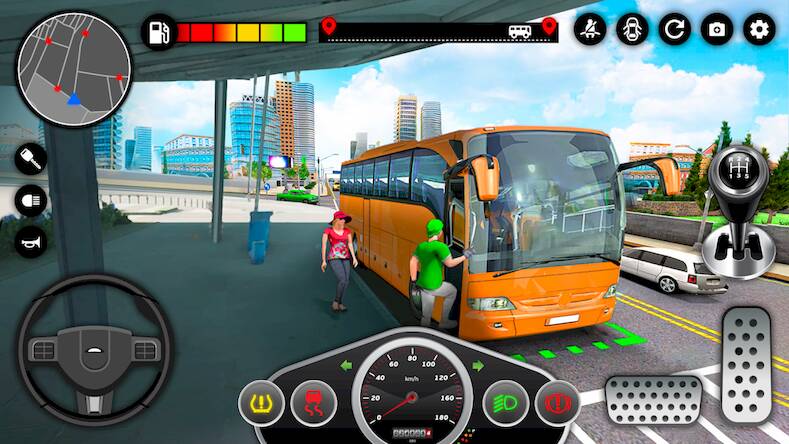 Скачать Автобус Игра: Машина Cимулятор (Взлом на монеты) версия 1.7.6 apk на Андроид