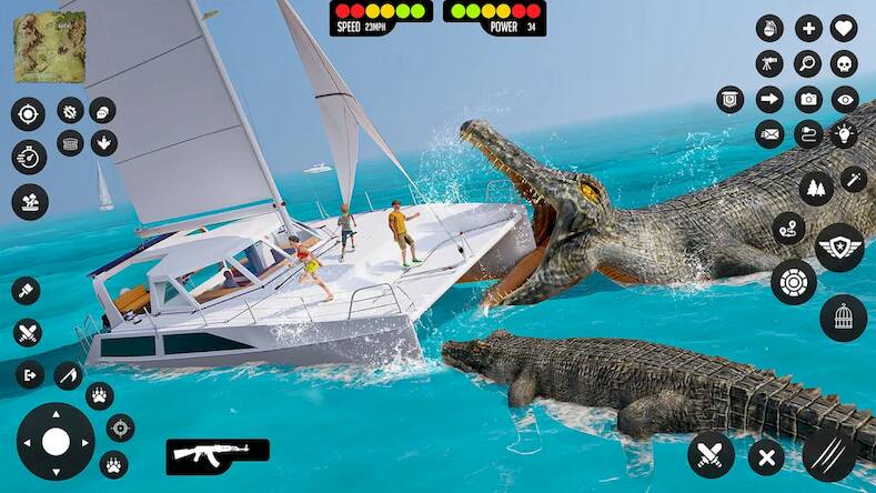 Скачать Симулятор атаки крокодила (Взлом на монеты) версия 2.5.5 apk на Андроид