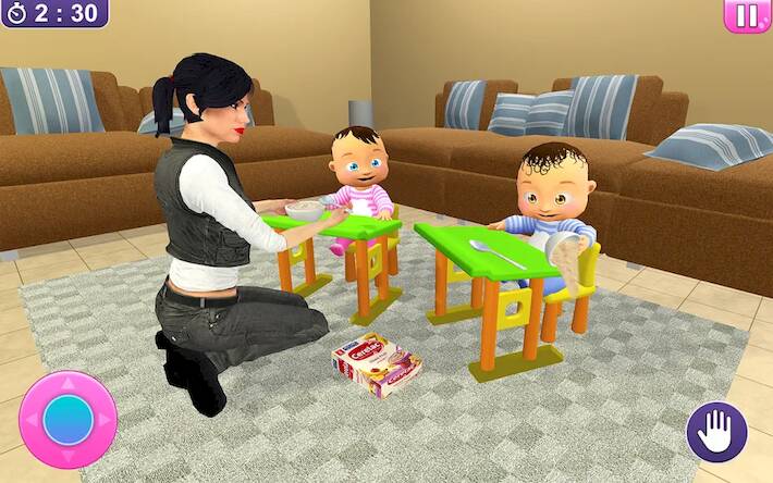 Скачать симулятор ребенка близнецов (Взлом на монеты) версия 1.1.7 apk на Андроид