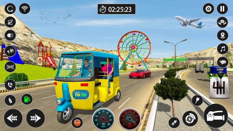 Скачать Tuk Tuk Rickshaw Taxi Driver (Взлом на монеты) версия 2.3.4 apk на Андроид