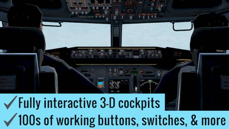 Скачать X-Plane Flight Simulator (Взлом на монеты) версия 0.5.7 apk на Андроид