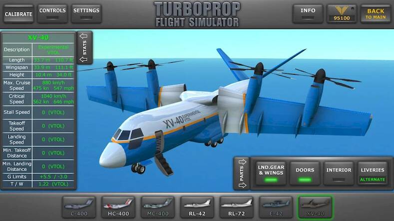 Скачать Turboprop Flight Simulator (Взлом на деньги) версия 2.4.6 apk на Андроид