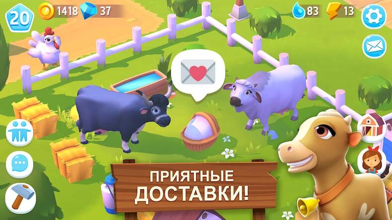 Скачать FarmVille 3: Животные на ферме (Взлом открыто все) версия 2.5.5 apk на Андроид