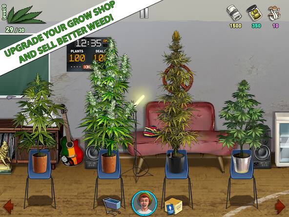 Скачать Weed Firm 2: Bud Farm Tycoon (Взлом на деньги) версия 2.5.7 apk на Андроид