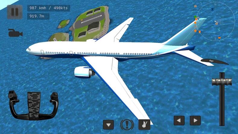 Скачать Авиасимулятор: Пилот самолета- (Взлом открыто все) версия 1.3.5 apk на Андроид