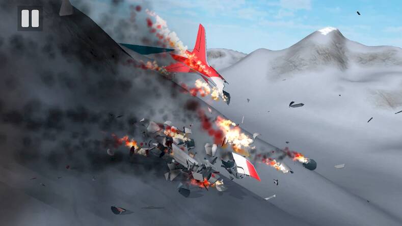 Скачать Plane Crash: Flight Simulator (Взлом на деньги) версия 1.9.1 apk на Андроид