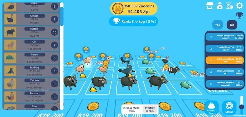 Скачать Animal Zoo Clicker (Взлом на монеты) версия 0.4.7 apk на Андроид