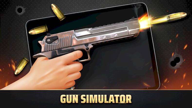 Скачать Real Gun Simulator : Gun Sound (Взлом на деньги) версия 0.2.8 apk на Андроид