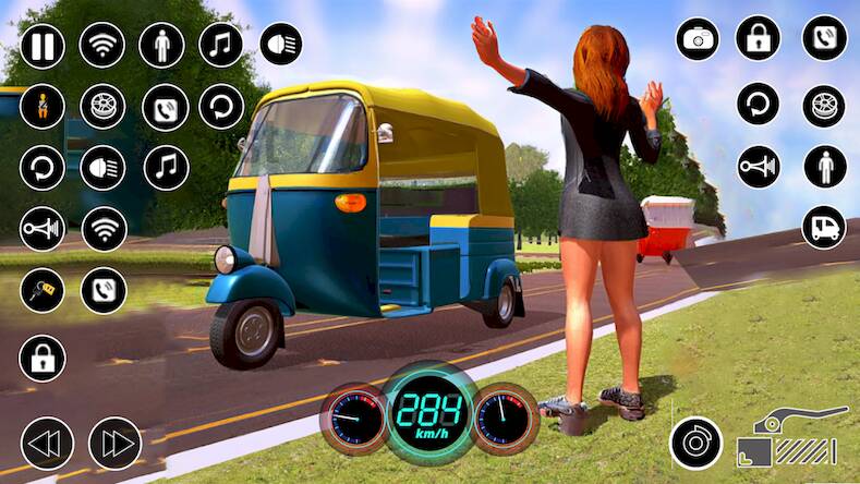 Скачать Tuk Tuk Rickshaw Driver 2023 (Взлом на деньги) версия 1.4.5 apk на Андроид