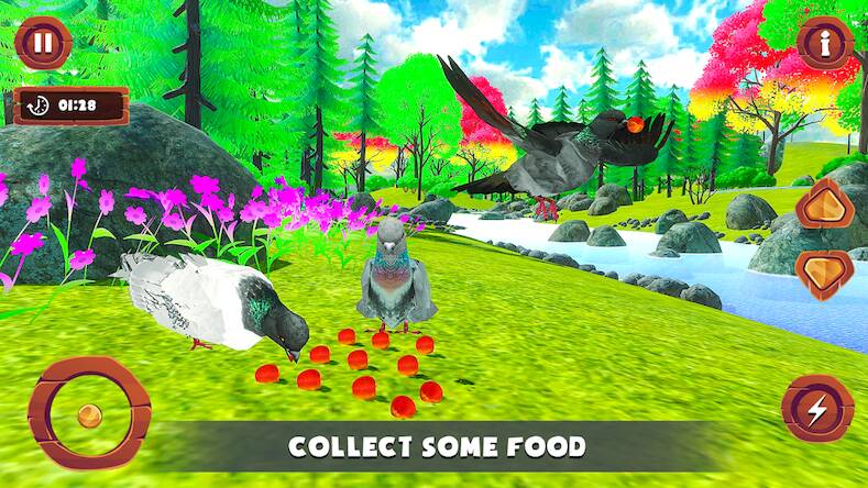 Скачать Flying Bird pigeon Games (Взлом на деньги) версия 0.6.2 apk на Андроид