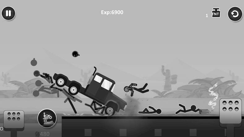 Скачать Stickman Car Destruction Games (Взлом на деньги) версия 2.4.1 apk на Андроид