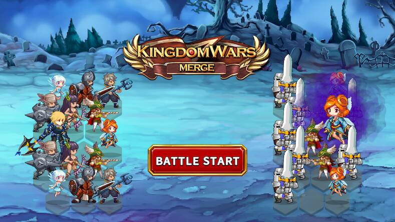 Скачать Kingdom Wars Merge (Взлом на деньги) версия 2.2.7 apk на Андроид