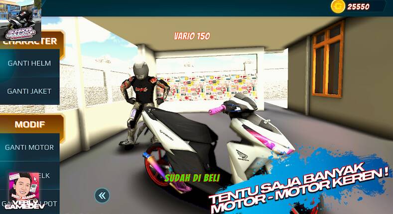 Скачать Sunmori Race Simulator Indo (Взлом на деньги) версия 2.7.8 apk на Андроид