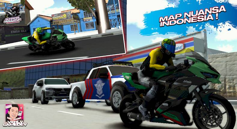Скачать Sunmori Race Simulator Indo (Взлом на деньги) версия 2.7.8 apk на Андроид