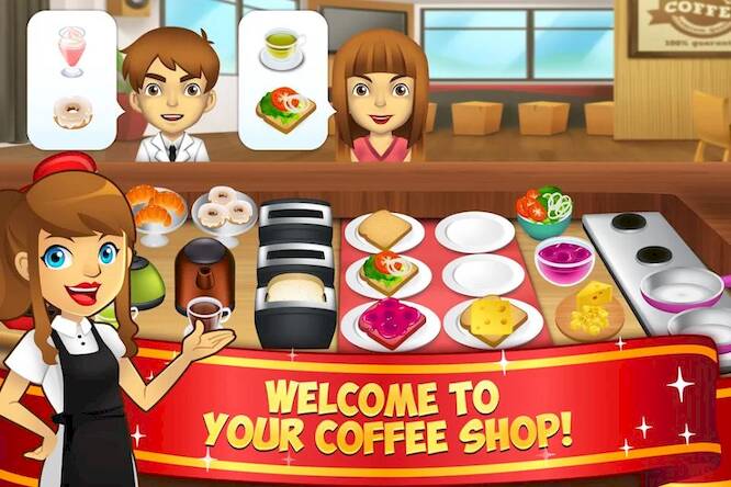 Скачать My Coffee Shop: Cafe Shop Game (Взлом на деньги) версия 1.2.5 apk на Андроид