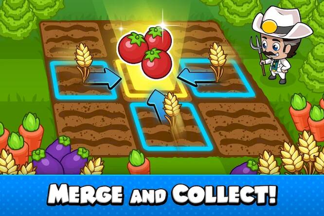 Скачать Idle Farm Tycoon - Merge Crops (Взлом открыто все) версия 0.9.8 apk на Андроид