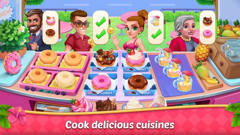Скачать Kitchen Crush: кулинарные игры (Взлом открыто все) версия 1.3.6 apk на Андроид