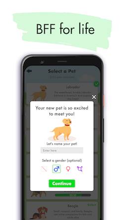 Скачать Watch Pet: виртуальный питомец (Взлом на деньги) версия 2.1.8 apk на Андроид
