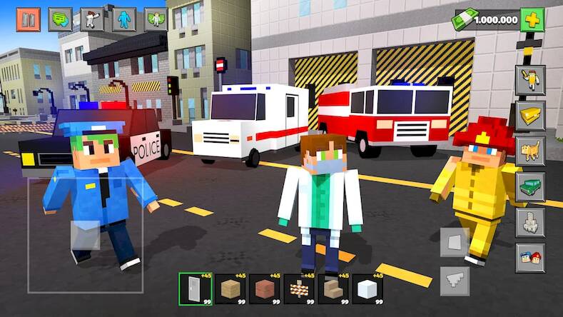 Скачать Block City 3D: Игра Симулятор (Взлом на монеты) версия 0.9.9 apk на Андроид